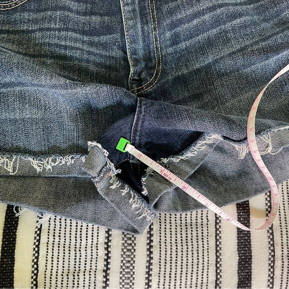 Abercrombie & Fitch High-Waisted Blue Jean Shorts size 4 Cut Off Denim Jorts 90s - Picture 7 of 8